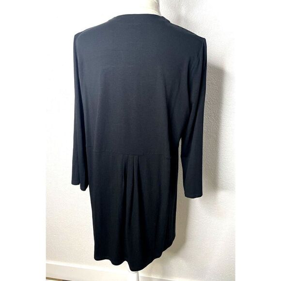 J. Jill Size M Womens Wearever Collection Sweater Black Cardigan Stretch - Picture 2 of 4